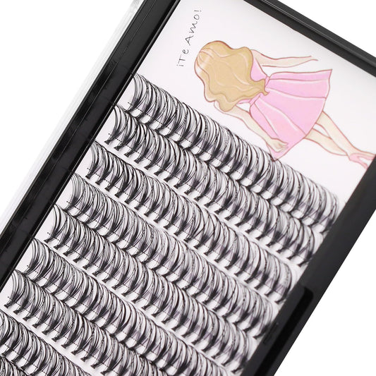 Dedila 8-22mm to Choose 20D/40D/60D/80D/100D Individual False Eyelashes Makeup Cluster Eyelashes Thickness 0.07mm D Curl Natural long Black Soft 3D Eye Lashes Extensions (20D-17mm)