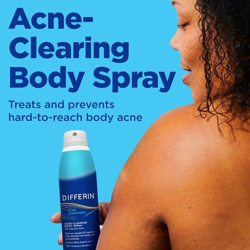 Differin Acne Body Spray - Salicylic Acid Treatment for Back, Chest & Shoulders | 6 oz