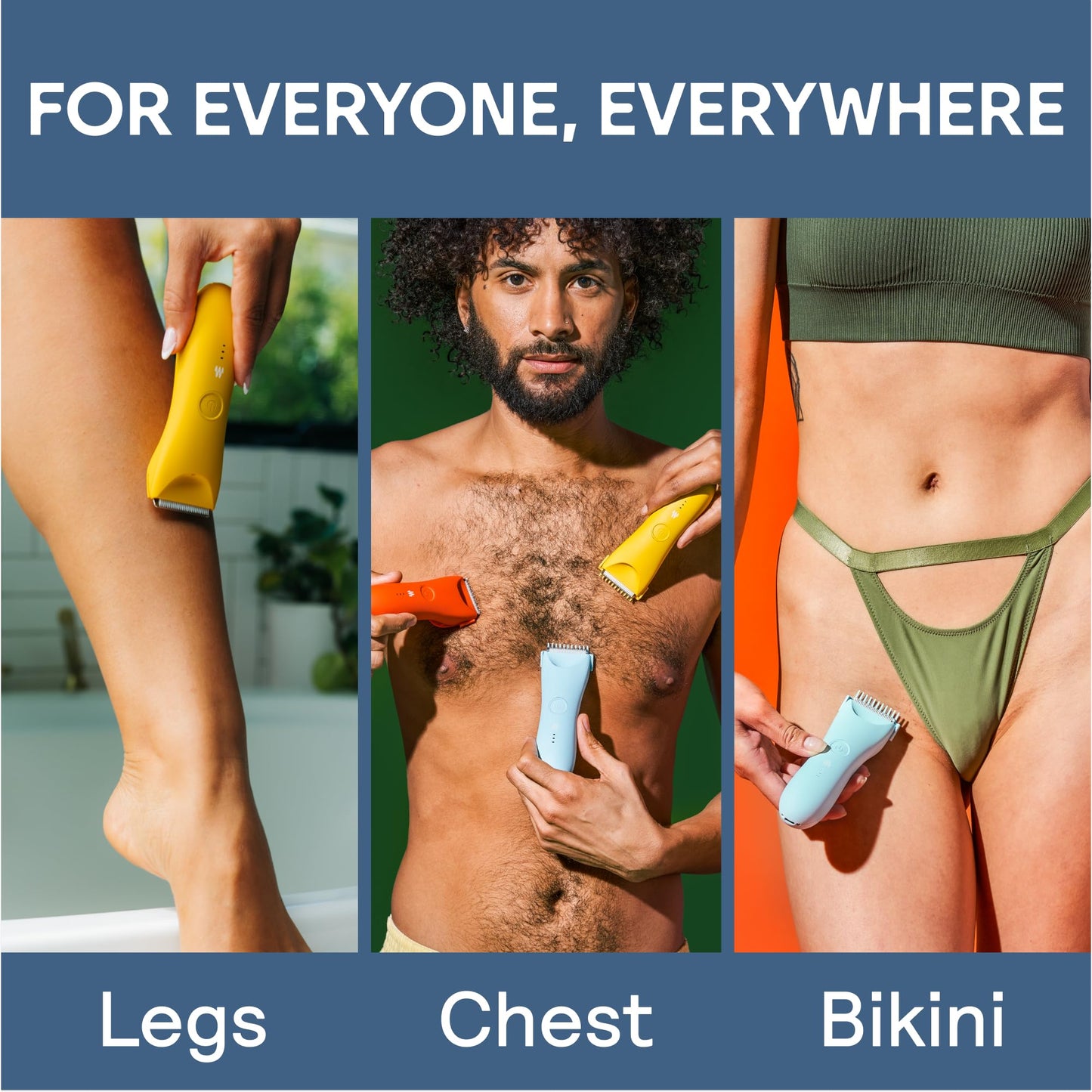 MERIDIAN Trimmer Plus Body & Bikini Hair Manscaping Trimmer, Adjustable Guard, USB-C Charging, Flash Light, Travel Lock, Charging Dock