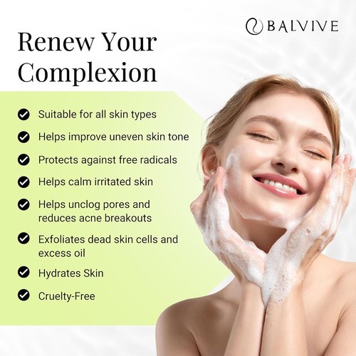 Regine Switzerland Foaming Facial Cleanser - Salicylic Acid & Green Tea Extract for Acne-Prone Skin | 6.7 fl oz