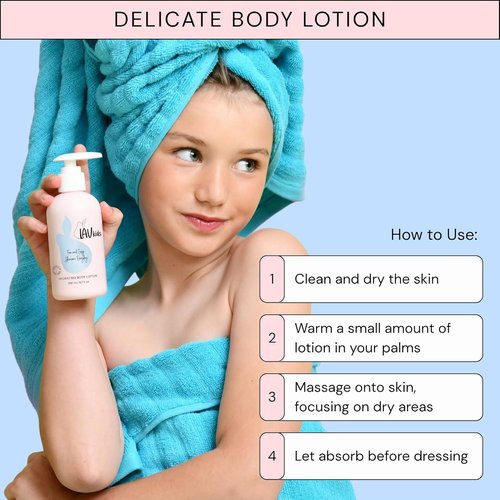 LAV KIDS Delicate Body Lotion - Naturally Gentle Moisturizer with Chamomile & Shea Butter | 200ml