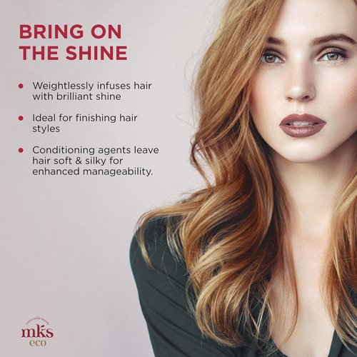 MKS Eco Let It Shine Shine Mist & Hairspray - 4 Fl Oz | Refreshes Shine, Smooths Frizz & Flyaways with Argan Oil