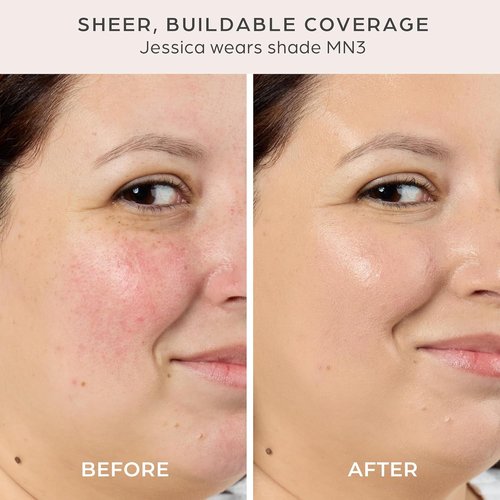 PÜR MINERALS Tinted Sunscreen for Face - 4-in-1 SPF 50 Mineral Tint, Moisturizer & Primer - Lightweight, Buildable Formula