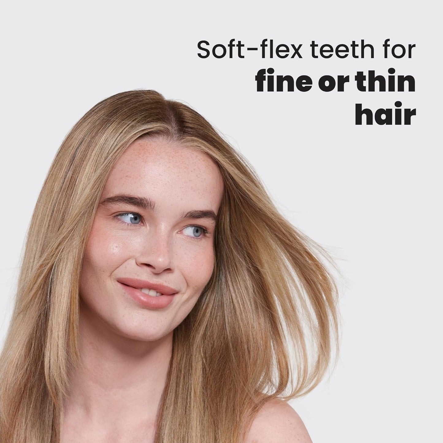 Tangle Teezer Fine Detangler Brush - Reduce Breakage for Fine Hair | Marshmallow Pink & Mint