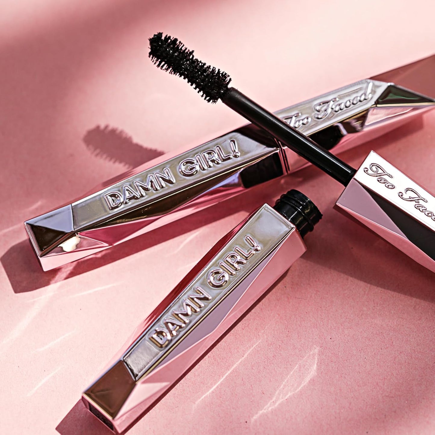 Too Faced Damn Girl 24-Hour Mascara | Volumizing, Lengthening + Curling for Smudge-Resistant Lashes, 0.44 Fl Oz