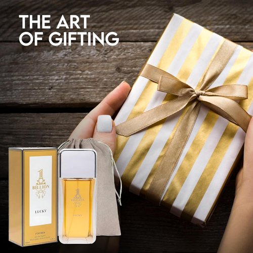 AFLUXE Men's Cologne - 1 Billion Lucky Eau De Toilette Spray - Casual Daily Fragrance - 3.4 Fl Oz Bottle
