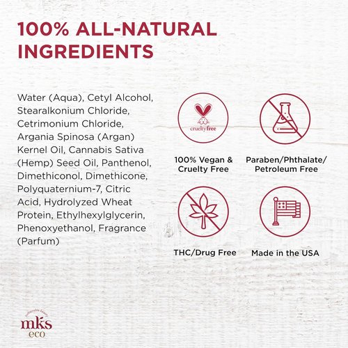 Earthly Body MKS Eco Hydrate Conditioner - Nourishing & Moisturizing Formula with Moroccan Argan Oil - Vegan & Cruelty-Free
