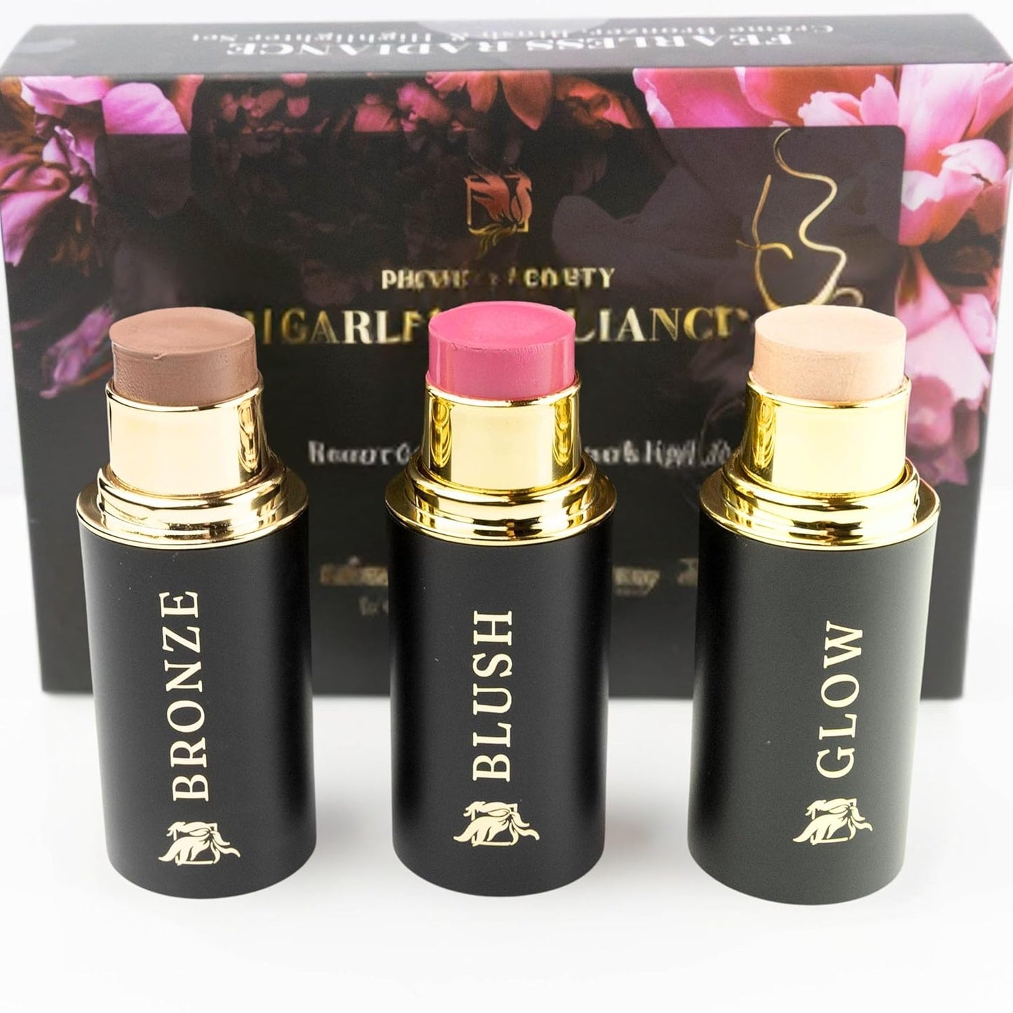 Skiennix Contour Trio - Cream Blush, Bronzer & Highlighter Set with Hydrating Formula | Twilight Regular Trio