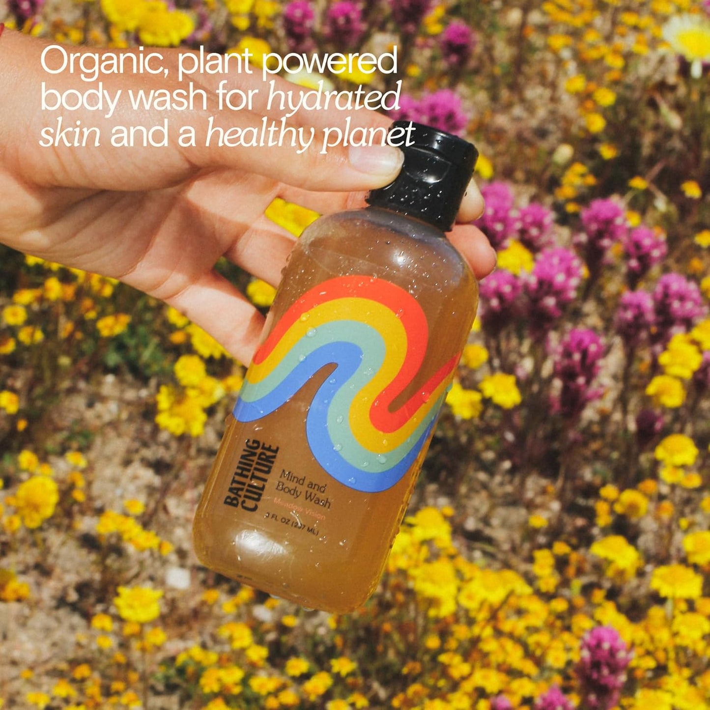 Bathing Culture - Organic Mind + Body Wash | Meadow Vision, Natural & Sustainable Vegan Care (8 fl oz)