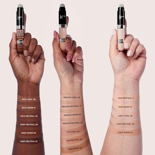 IT Cosmetics Bye Bye Dark Spots Concealer & Brightening Serum - 2% Niacinamide & Hyaluronic Acid - Medium Coverage, Natural Finish - 0.22 fl oz