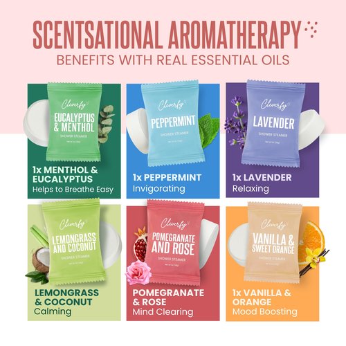 Cleverfy Shower Steamers Aromatherapy - Mothers Day Gifts for Mom, Wife from Husband, Grandma, Daughter and Sister - Birthday Gifts for Women, Mom, Teens, Girlfriend and Her - 6 Tablets