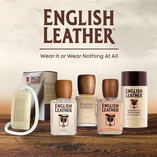 English Leather Deodorant for Men - Classic Citrus & Woody Scent | Long-Lasting 2.6 Oz (75 g)
