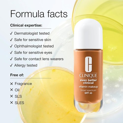 Clinique Even Better Clinical Vitamin Makeup - Broad Spectrum SPF 45 with Vitamin C & E | Light Coverage, Vibrant Finish