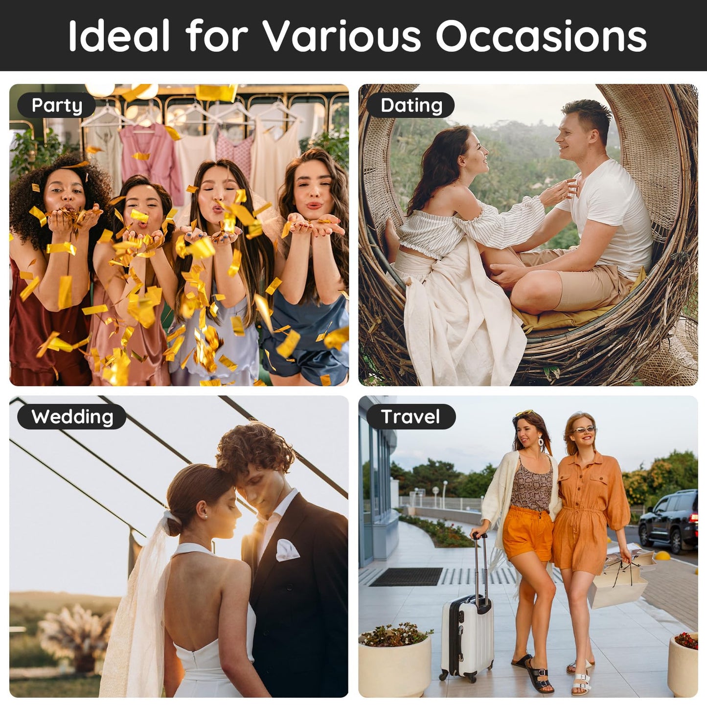 Segbeauty Travel Perfume Atomizer Refillable, 10 Packs Empty Perfume Spray Bottles, 10ML Mini Pocket Travel Cologne Sprayer Fine Mist Atomizer Cosmetic Sample Bottle for Travel Outgoing Party Work