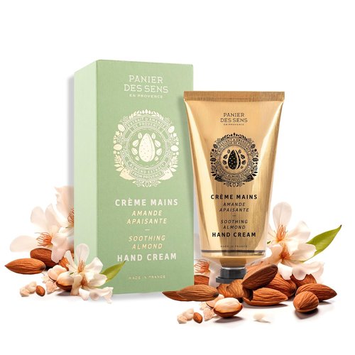 Panier des Sens Almond Hand Cream - Nourishing Shea Butter Formula for Dry Hands | 97% Natural, 2.5 fl oz