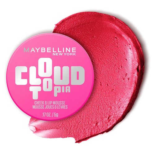 Maybelline Cloudtopia Blush - Ultra-Vivid Cheek & Lip Mousse in Pink Daydream | Long-Lasting 14HR Color