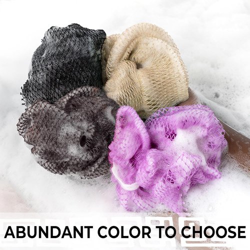 African Net Sponge | Authentic Exfoliating Body Scrubber - 3 Pieces for Shower & Bath Essentials