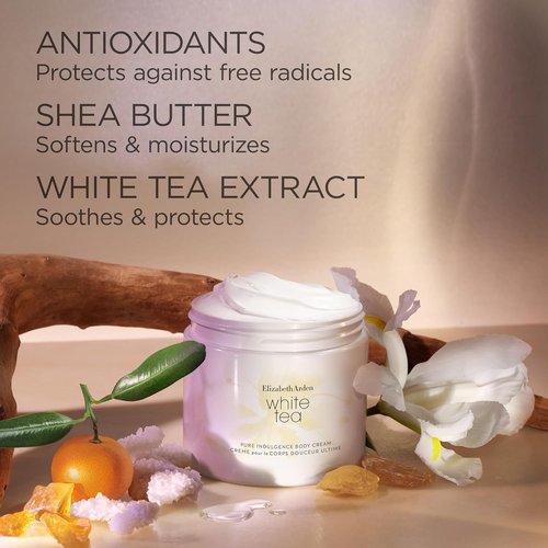 Elizabeth Arden White Tea Body Cream - Moisturizing Day & Night Cream for Dry Skin, 13.54 oz