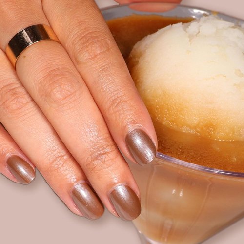 LONDONTOWN Lakur Nail Polish - Long-Lasting, Chip-Resistant Nude & Brown Shades | 21+ Free Non-Toxic Vegan Formula, 0.4 Fl Oz - Affogato