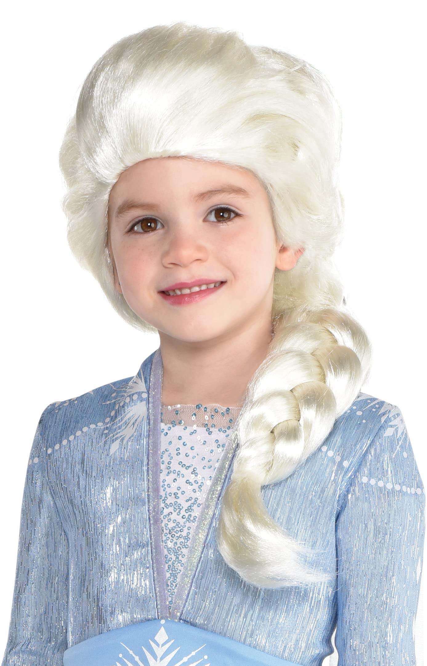 Party City Frozen 2 Elsa Wig Halloween Costume Accessory for Women and Girls, One Size