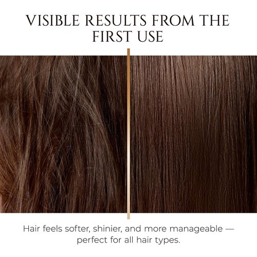HADAT Golden Hour Express HAIR MASK – Premium Professional Hair Treatment with Pearl Powder – Hydration for Dry Damaged Hair – Nourishing Oils – Split Ends – Salon Quality – Made in Israel, 9.47 Fl Oz