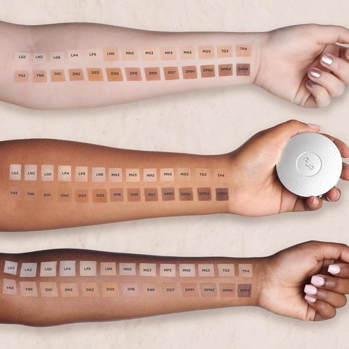 PÜR MINERALS Chisel Brush & 4-in-1 Pressed Mineral Foundation Bundle with SPF 15