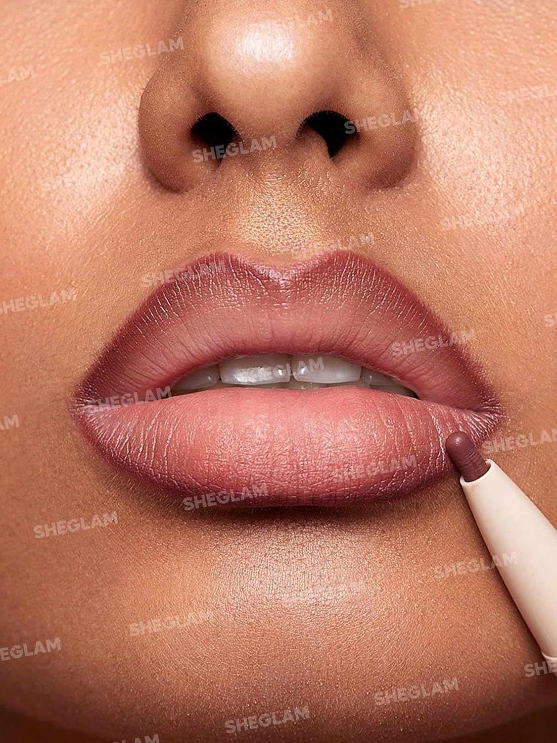 SheGlam 2 In 1 Matte Lip Liner & Long-Lasting Lipstick Set - Berry Whip Color