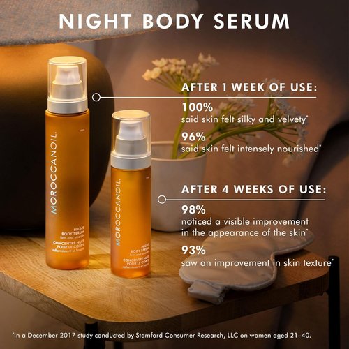 Moroccanoil Night Body Serum - Hydrating Body Oil for Deep Moisture | 3.4 Fl Oz
