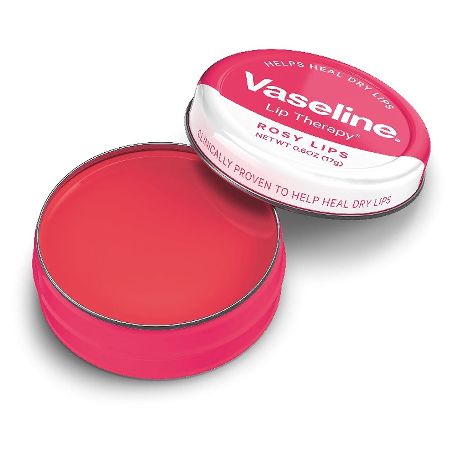 Vaseline Lip Therapy Balm - Rosy Lips Moisturizing Formula | 0.6 oz Tin