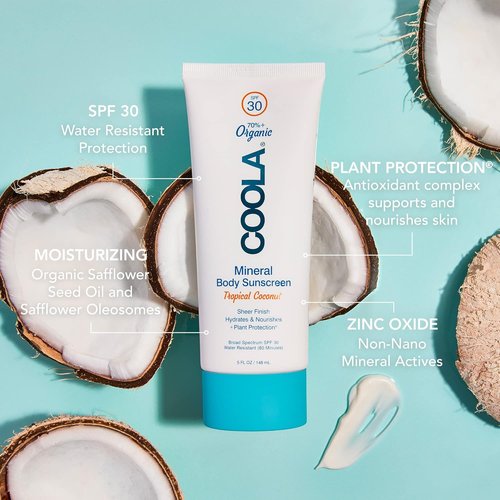COOLA Organic Mineral Sunscreen | Daily Protection Body Lotion, Vegan & Gluten-Free, 5 Fl Oz