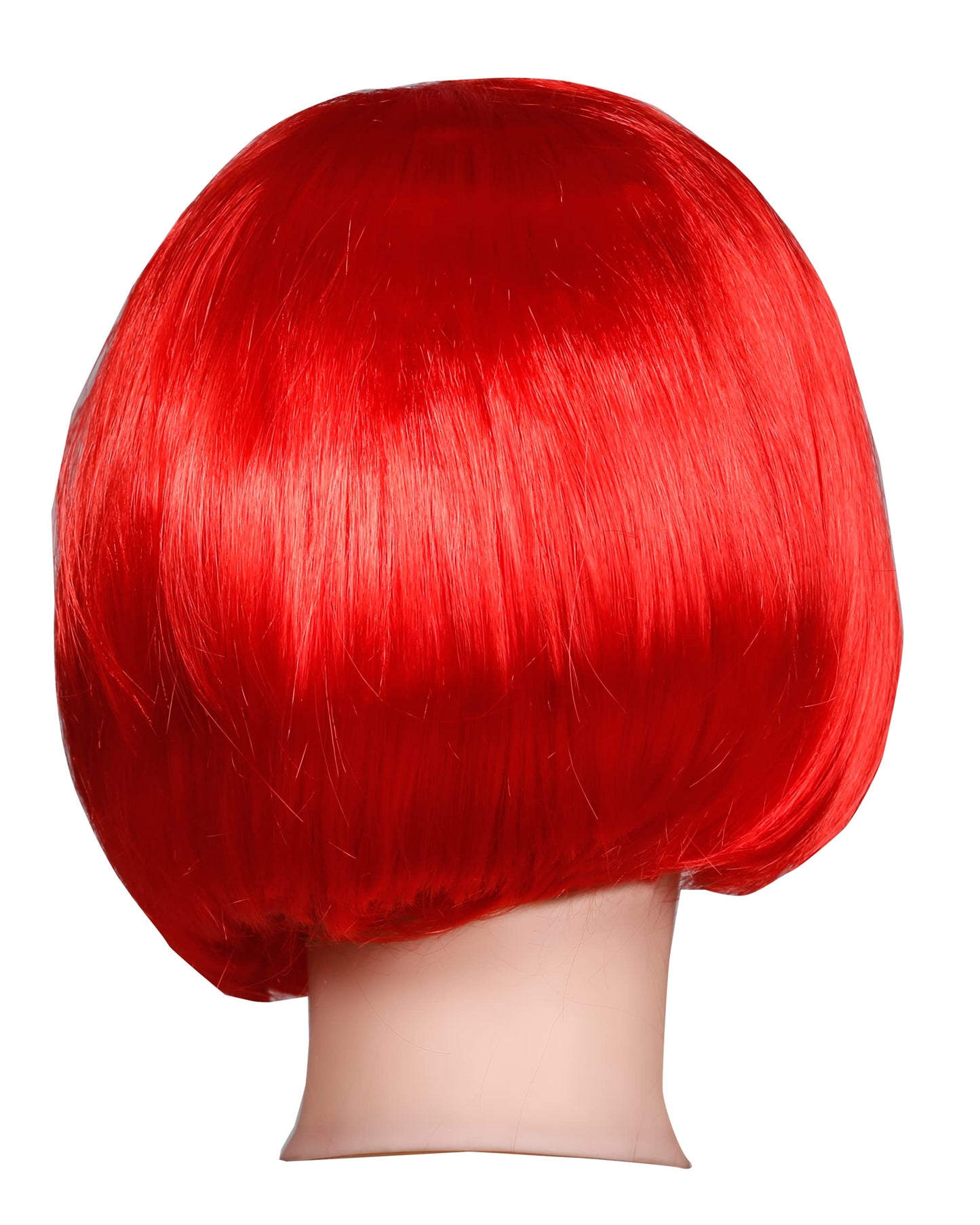 Matissa Short Straight 10" Bob Wig with Bangs Synthetic Fancy Dress Costume Halloween Party (Red)