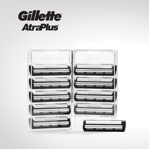 Gillette AltraPlus Mens Razor Blade Refills, 10 Count, Lubra-Soft Strip for Smoothness and Comfort