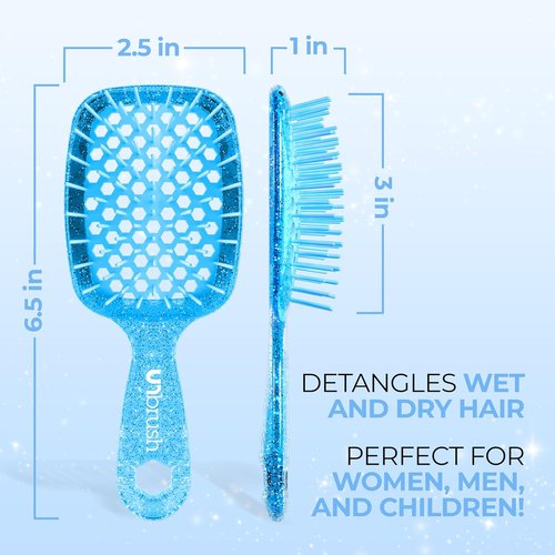 FHI Heat UNbrush Mini Detangler Brush - Pain-Free Brushing for All Hair Types | Durable Anti-Static Bristles
