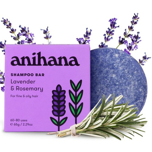 ANIHANA Shampoo Bar - Volume & Body for Thin, Fine & Oily Hair | Lightweight, Oil Balancing, 2.29 oz