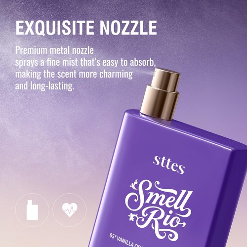 Sttes Smell Rio Perfume 05# (Vanilla Orchid Sandalwood) - Eau De Parfum, 100ml/3.4 fl.oz, Purple, Sugared Violet & Plum, Amber & Vetiver Notes