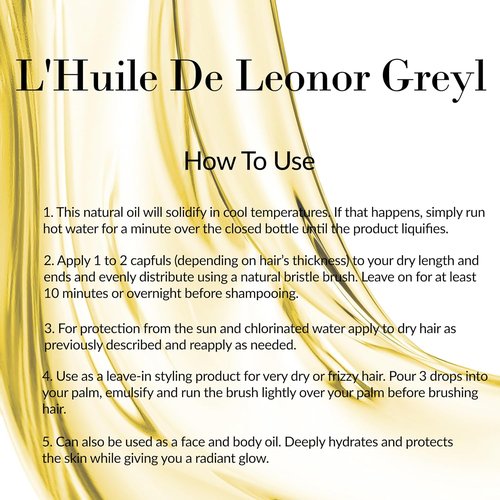 Leonor Greyl L'Huile Pre-Shampoo Treatment - Nourishing Hair Oil for Dry Hair | 0.84 FL OZ, Made in France