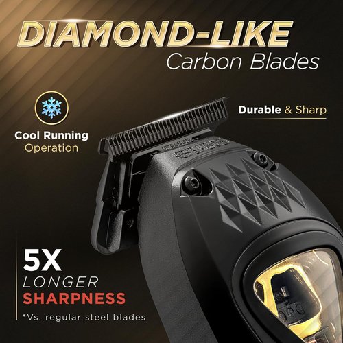 Fagaci Professional Zero Gapped Trimmer - Cordless Beard Trimmer with High Torque Motor | DLC Blades