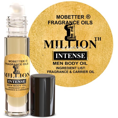 MOBETTER FRAGRANCE OILS 1 Millionth of a Second Intense Men Cologne Body Oil