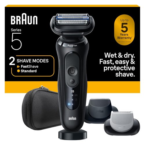 Braun Electric Razor - Series 5 Beard Shaver with Body Groomer & Travel Case | Model S5 5155cs