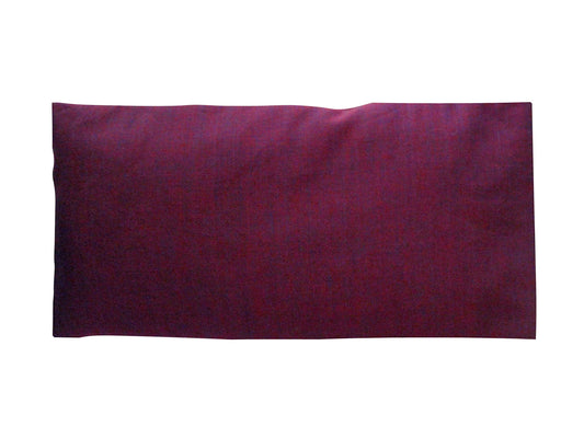Peacegoods Eye Pillow Gift Pack - Washable Cover refillable case - Lavender Flax Chamomile Weighted - microwavable Yoga Headache Relief - Soft Cotton - Purple red