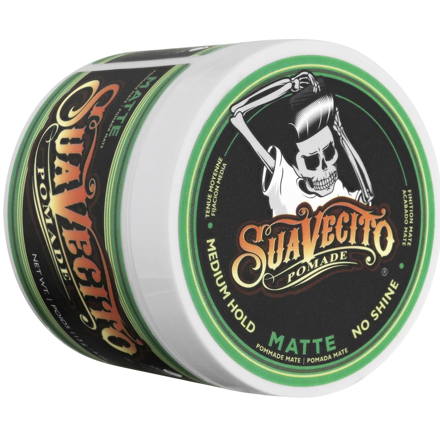 Suavecito Pomade - Matte Hair Pomade for Men | Medium Hold, 4 oz - Natural Texture Styling Paste