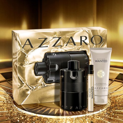 Azzaro The Most Wanted Eau de Parfum Intense Set - Fougère Woody Cologne for Men, 3.4 fl oz & Travel Size