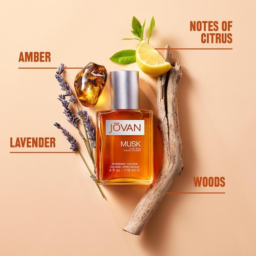 Jovan Musk for Men Aftershave - Long Lasting Fragrance with Carnation, Lavender & Amber | 8 fl oz