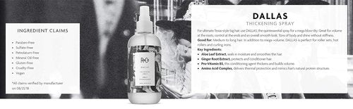 R+Co DALLAS Thickening Spray - Volumizing & Texturizing Hair Spray for All Hair Types, Adds Body & Fullness