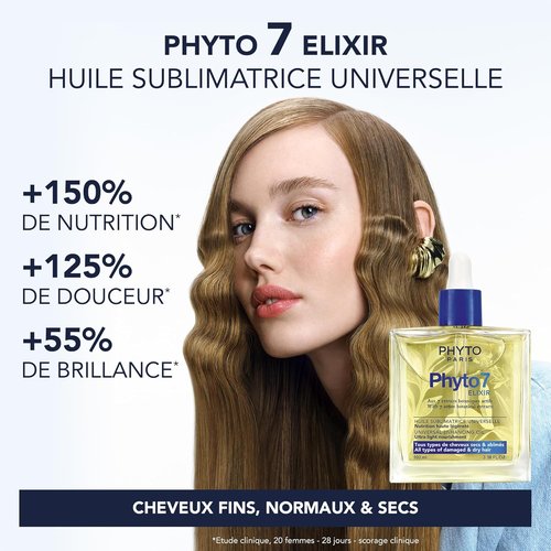 PHYTO Paris Universal Oil Sublimatrice 100ml - Nourishing Oil for Fine, Dry Hair - 99% Natural Ingredients
