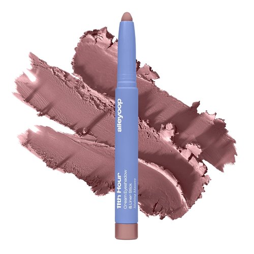 ALLEYOOP 11th Hour Waterproof Cream Eyeshadow Stick - Long-Lasting Smudge-Proof Eye Makeup in Mauve Matte