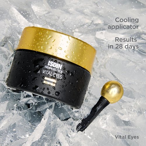ISDIN Isdinceutics Vital Eyes - Night Eye Cream for Wrinkles with Melatonin & Cooling Applicator