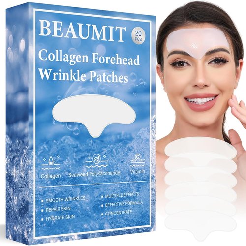Okela Forehead Wrinkle Patches - Overnight Anti-Wrinkle Treatment with Collagen | 20 Pcs