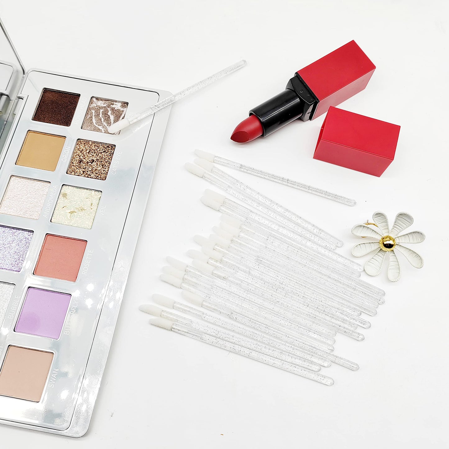 YSAFAI 300 Pieces Lip Brush Disposable Lip Gloss Wands Lipstick Applicator