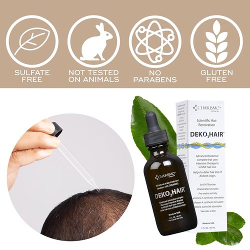 Dekohair Hair Regrowth Serum - Stops Thinning, Promotes Growth & Increases Root Volume | USA Made